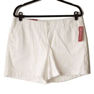 NWT Merona Chino Shorts 12 White 5" Inseam - 50off3